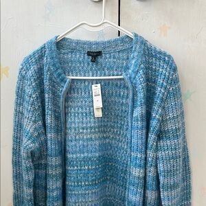 Talbots Textured Blue Cardigan